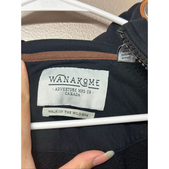 NWOT Wanakome Hera Black Full-Zip Hoodie Sweatshirt Women's Large - Picture 7 of 14